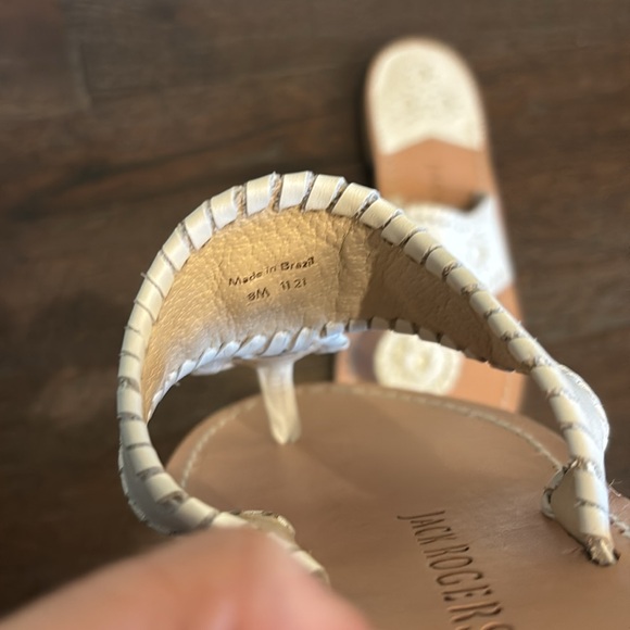 NWOT Jack Rogers White Sandals, 8 - Picture 3 of 5